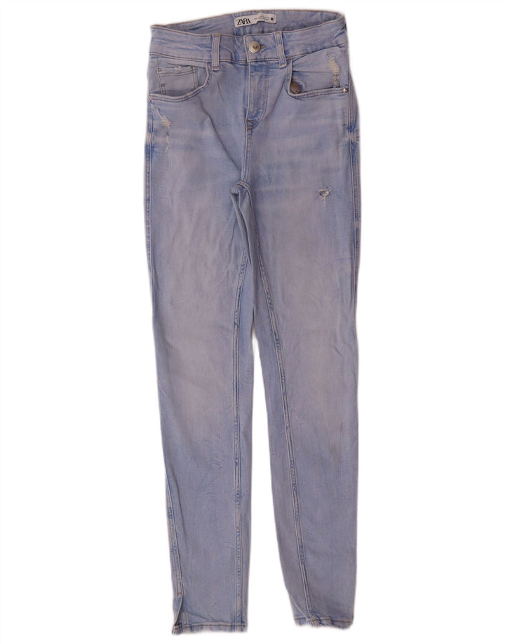 Zara Jean skinny femme EU 36 XS W26 L27 Bleu Coton Moderne