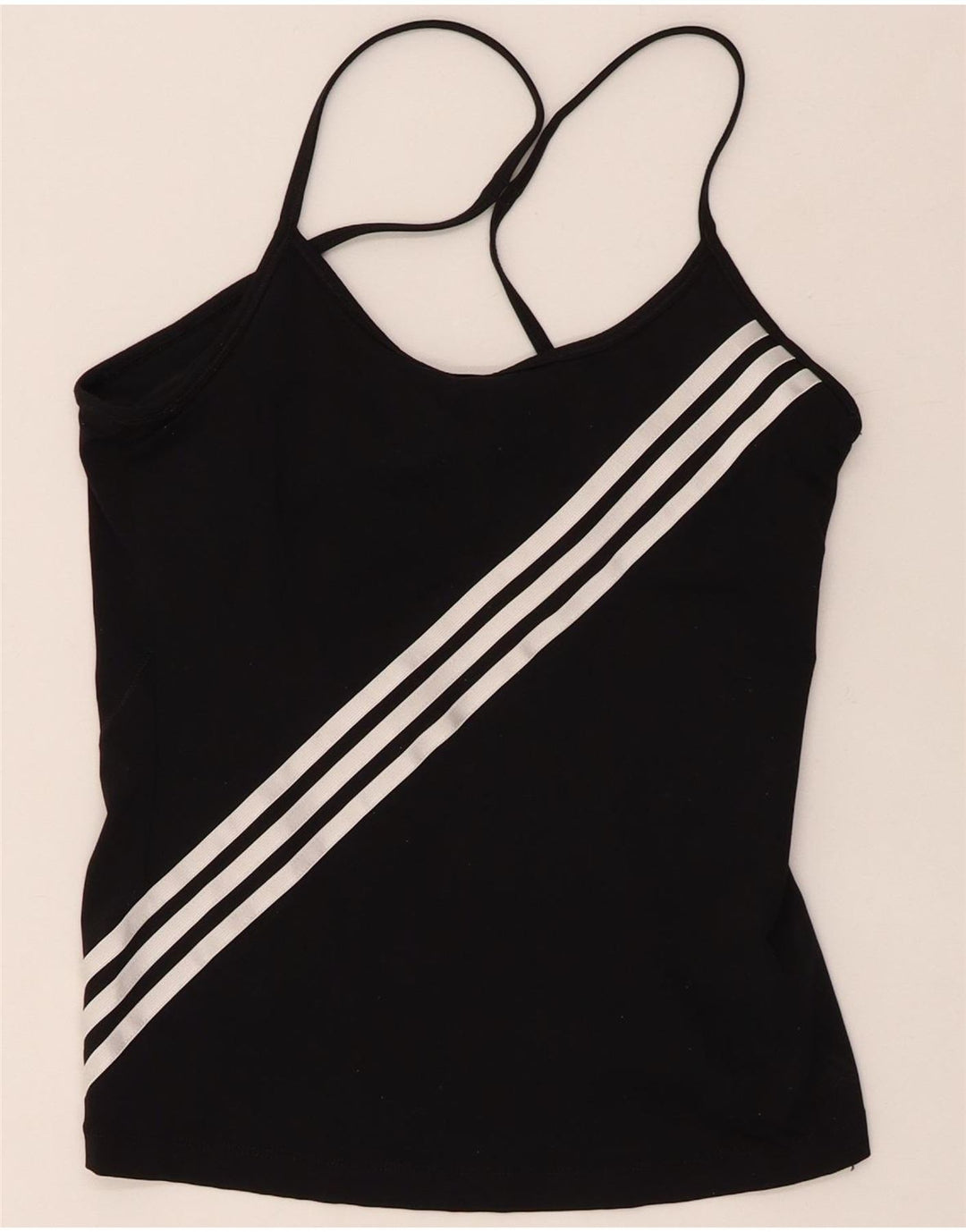 ADIDAS Femmes Climacool Cami Top UK 8 Petit Nylon Noir