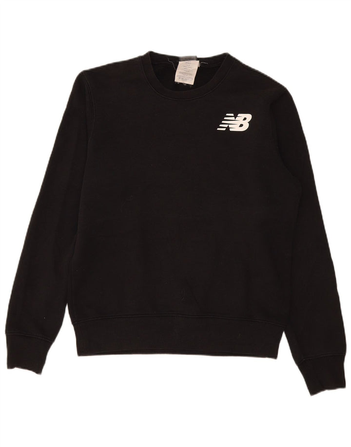 New Balance Sweat-shirt graphique pour hommes Petit coton noir