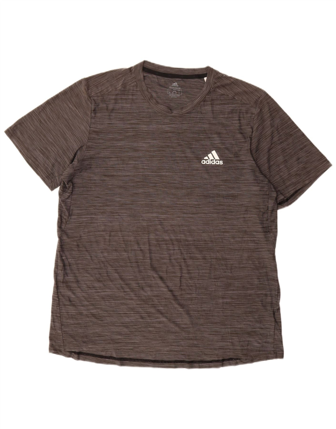 Adidas Hommes Aeroready T-Shirt Haut Grand Gris Moucheté Polyester