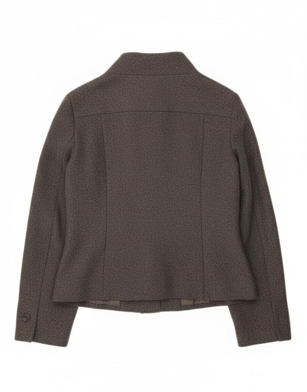 Sasha Veste Blazer 6 Boutons Femme UK 14 Laine Gris Moyen