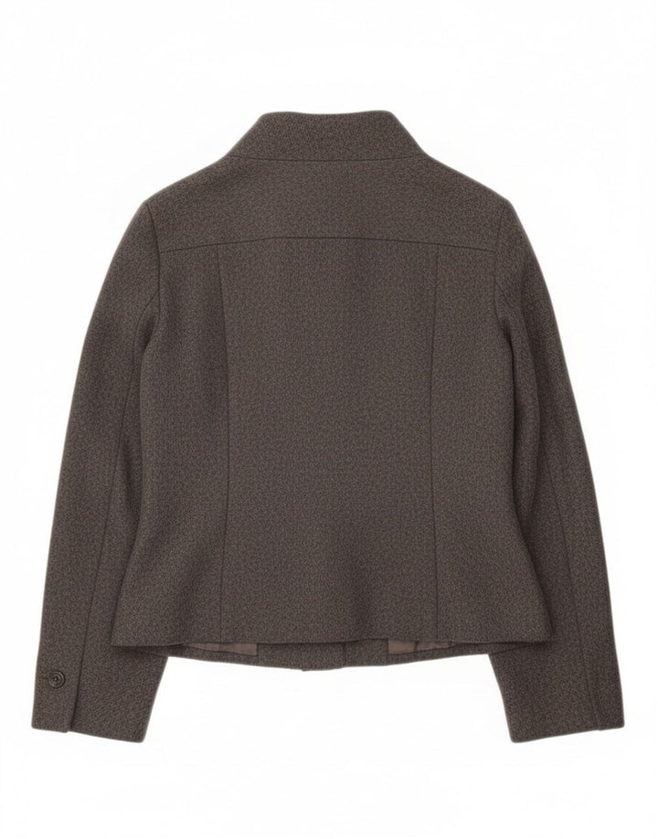 Sasha Veste Blazer 6 Boutons Femme UK 14 Laine Gris Moyen