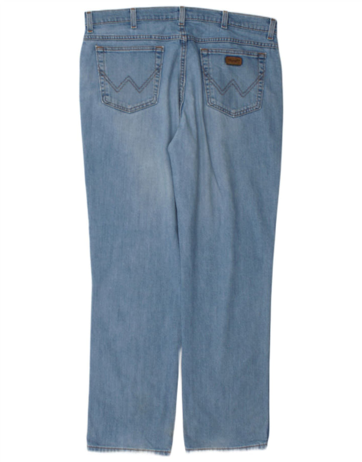 Wrangler Jean droit extensible Texas W38 L32 pour homme en coton bleu