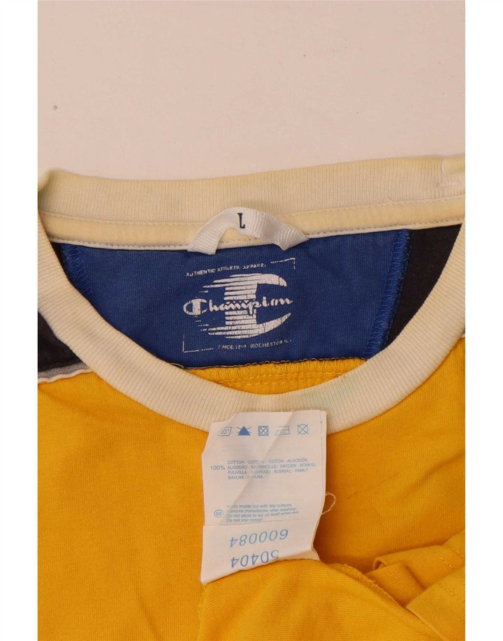 Champion Débardeur Graphique Homme Large Jaune Colorblock Coton