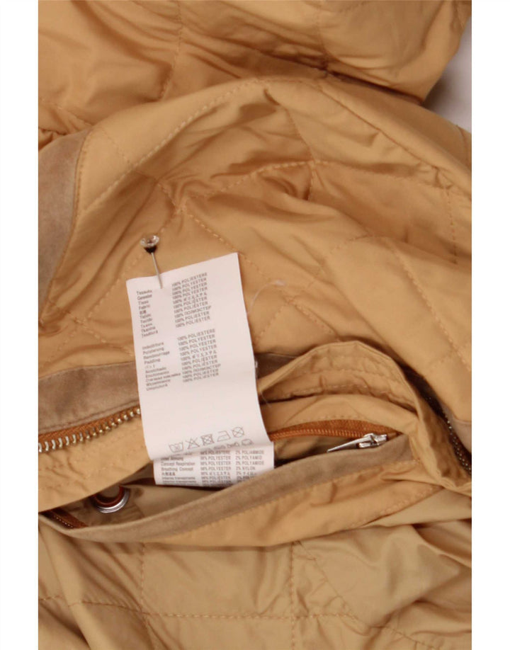 Geox Veste matelassée surdimensionnée pour femme UK 10 Small Beige Polyester