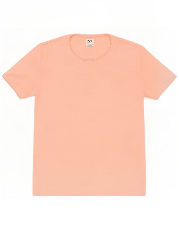 Zara T-Shirt Homme Top XL Coton Rose
