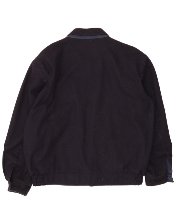 Veste Bomber Homme Vintage UK 42 XL Bleu Marine