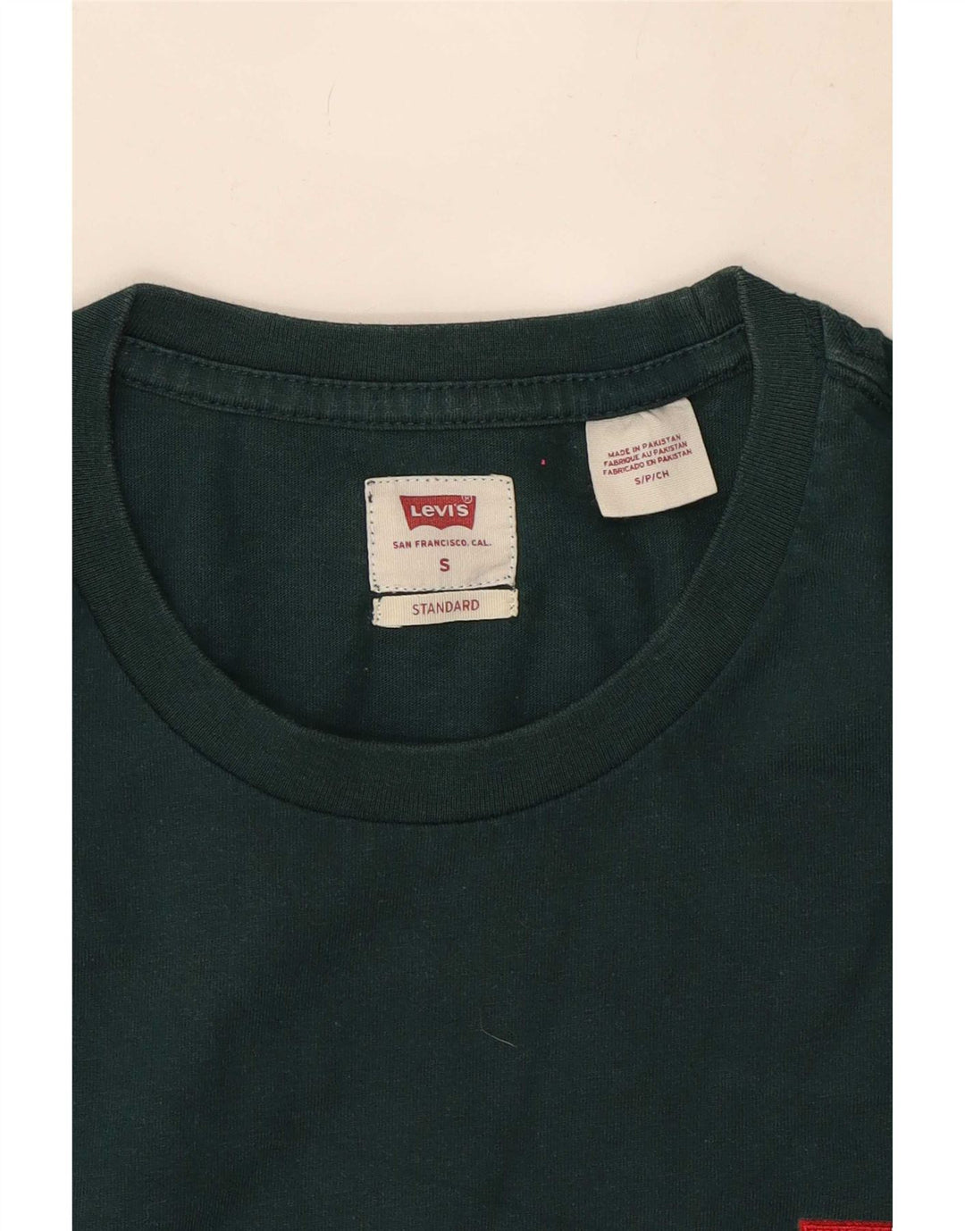 Levi's Tee-Shirt Coupe Standard Homme Vert Small