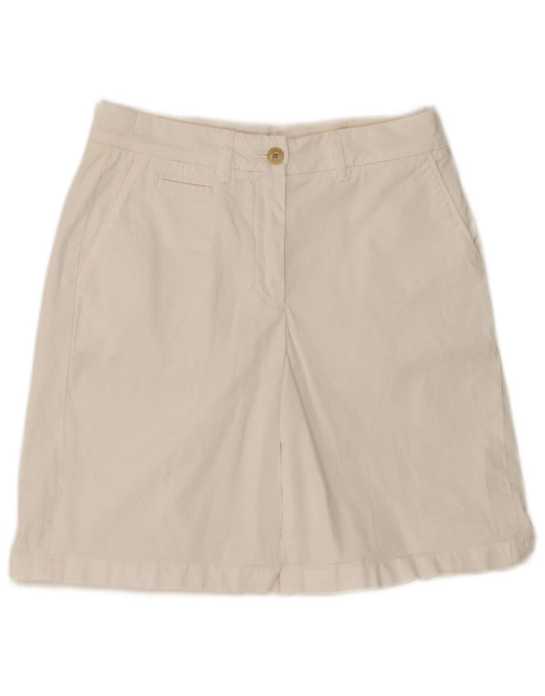 Tommy Hilfiger Short chino taille haute pour femme W34 Grand coton blanc