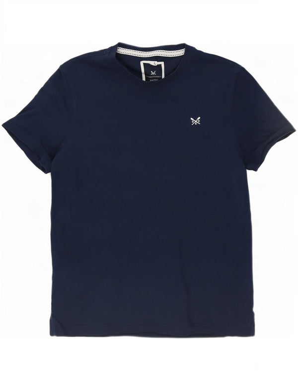 Crew Clothing T-Shirt Homme Petit Bleu Marine Coton