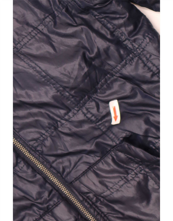 Zara Veste bomber à capuche pour homme UK 36 Small Bleu marine