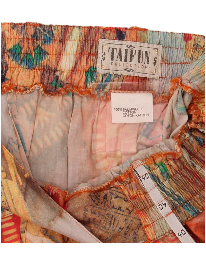 TAIFUN Jupe trapèze pour femme EU 40 Medium W28 Patchwork multicolore