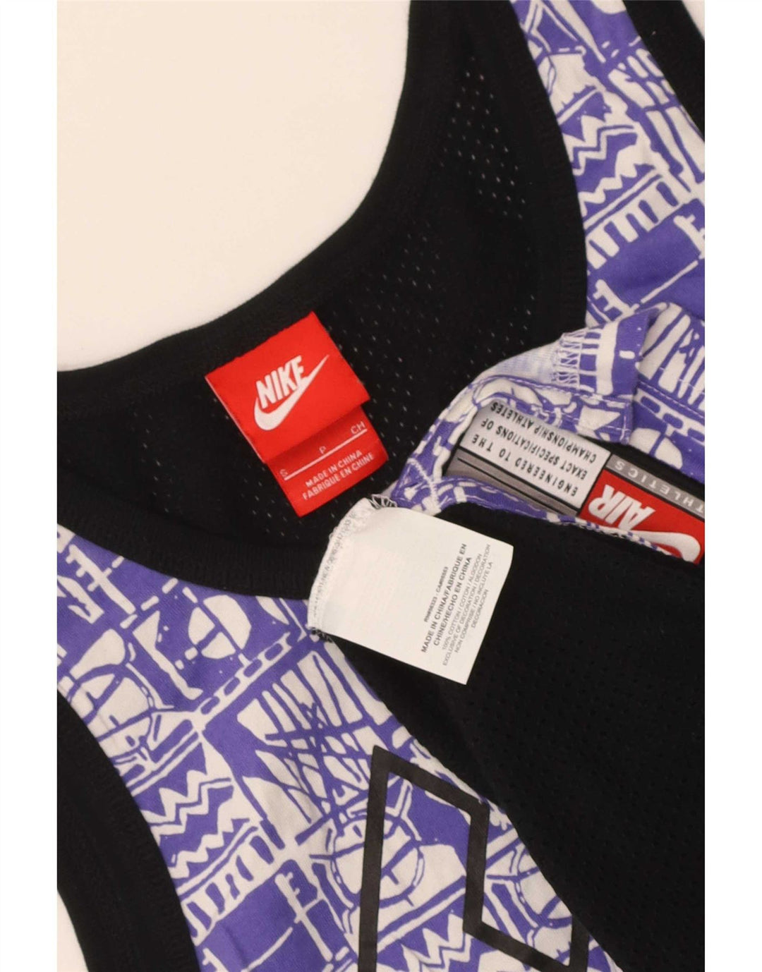 Nike Homme Débardeur Graphique Petit Coton Géométrique Multicolore