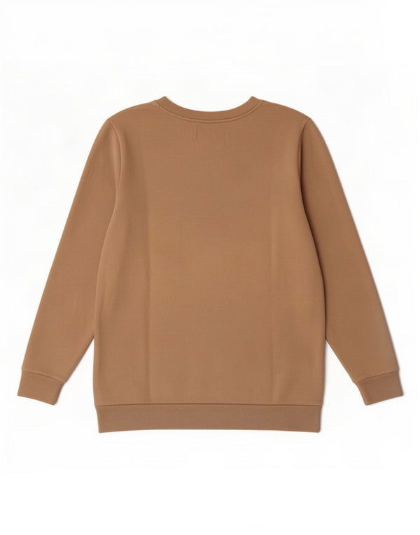 Calvin Klein Jeans Sweat-shirt graphique pour femme UK 10 Petit Beige