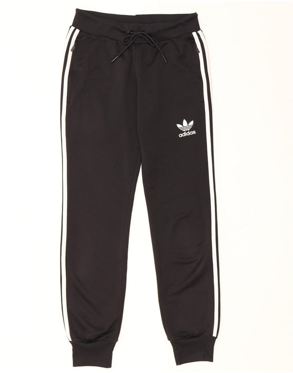 Adidas Pantalon de survêtement pour femme Joggers UK 8 Small Noir Polyester