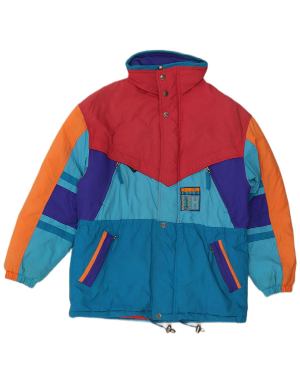 Diadora Veste de ski à capuche pour homme UK 42 XL Multicolore Colourblock Polyamide