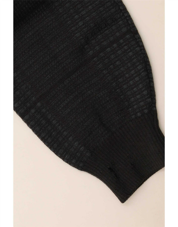 Marks & Spencer Pull col V pour homme en acrylique à carreaux bleu marine