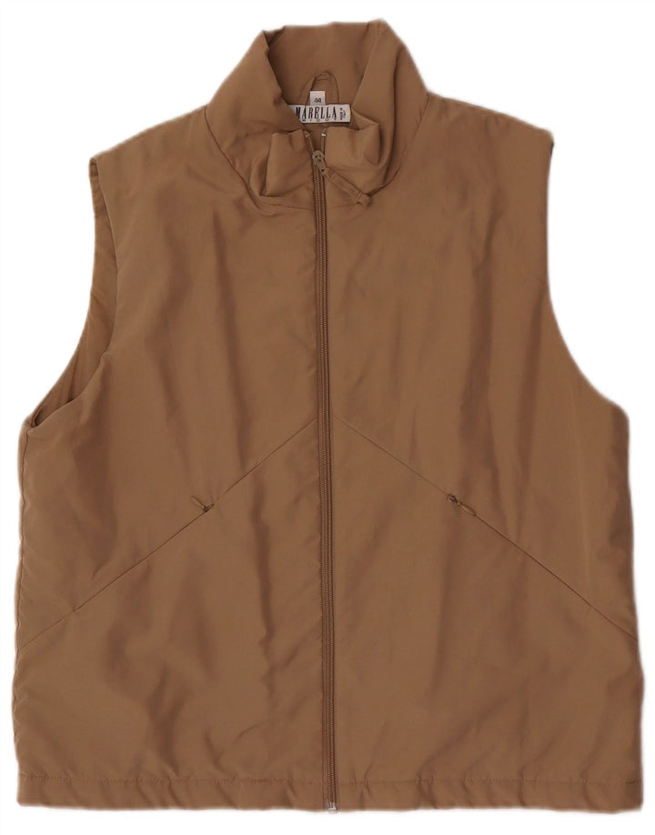 Marella Gilet Femme IT 44 Marron Moyen Polyester