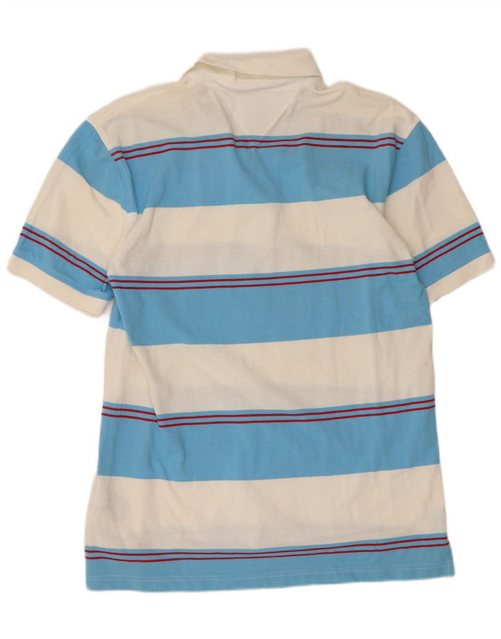 Tommy Hilfiger Polo Homme Bleu Moyen Rayé Coton