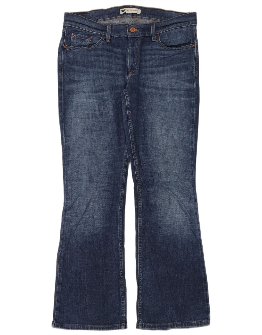 Levi's Jean Bootcut 524 Super Low Femme W31 L30 Bleu Coton