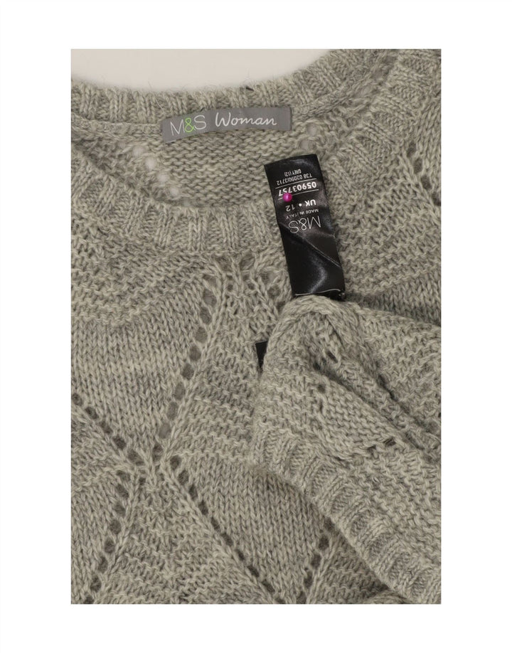 Marks & Spencer Robe pull pour femme UK 12 Gris moyen Argyle/Diamant