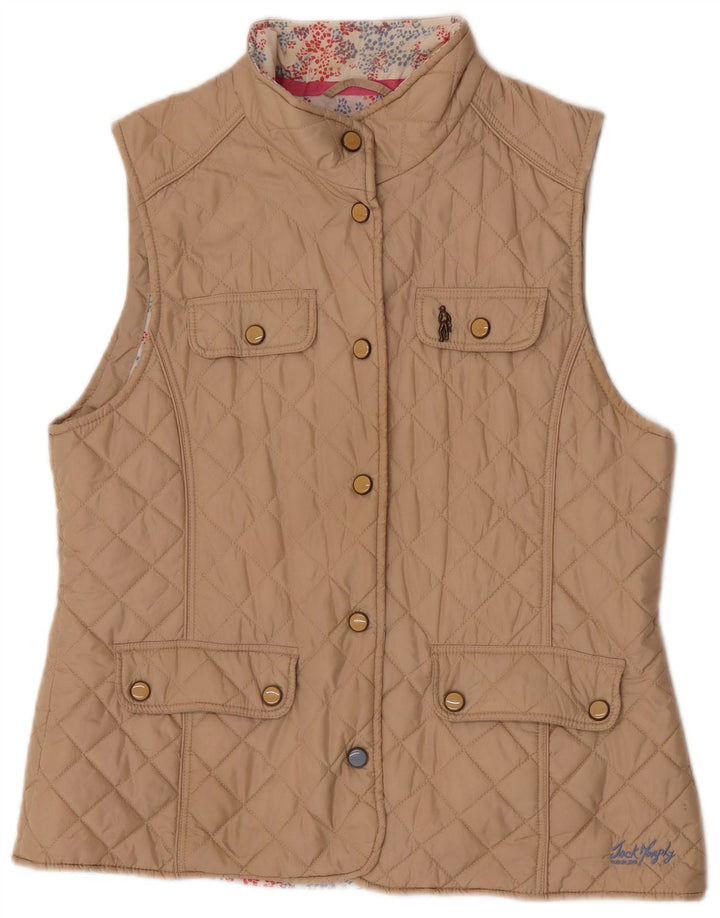 Jack Murphy Gilet matelassé pour femme UK 16 Large Beige Nylon