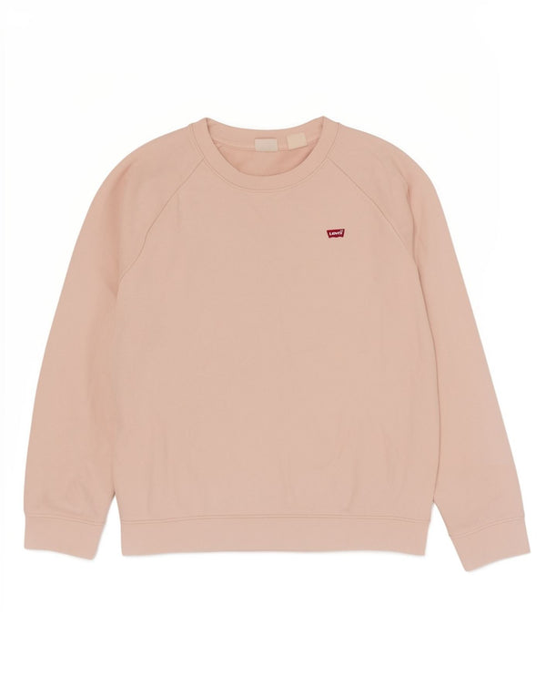 Levi's Sweat-Shirt Oversize Femme UK 6 XS Coton Rose
