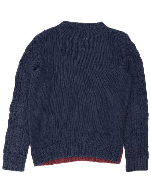 Diesel Pull col bateau pour homme en coton color block Bleu marine Taille L