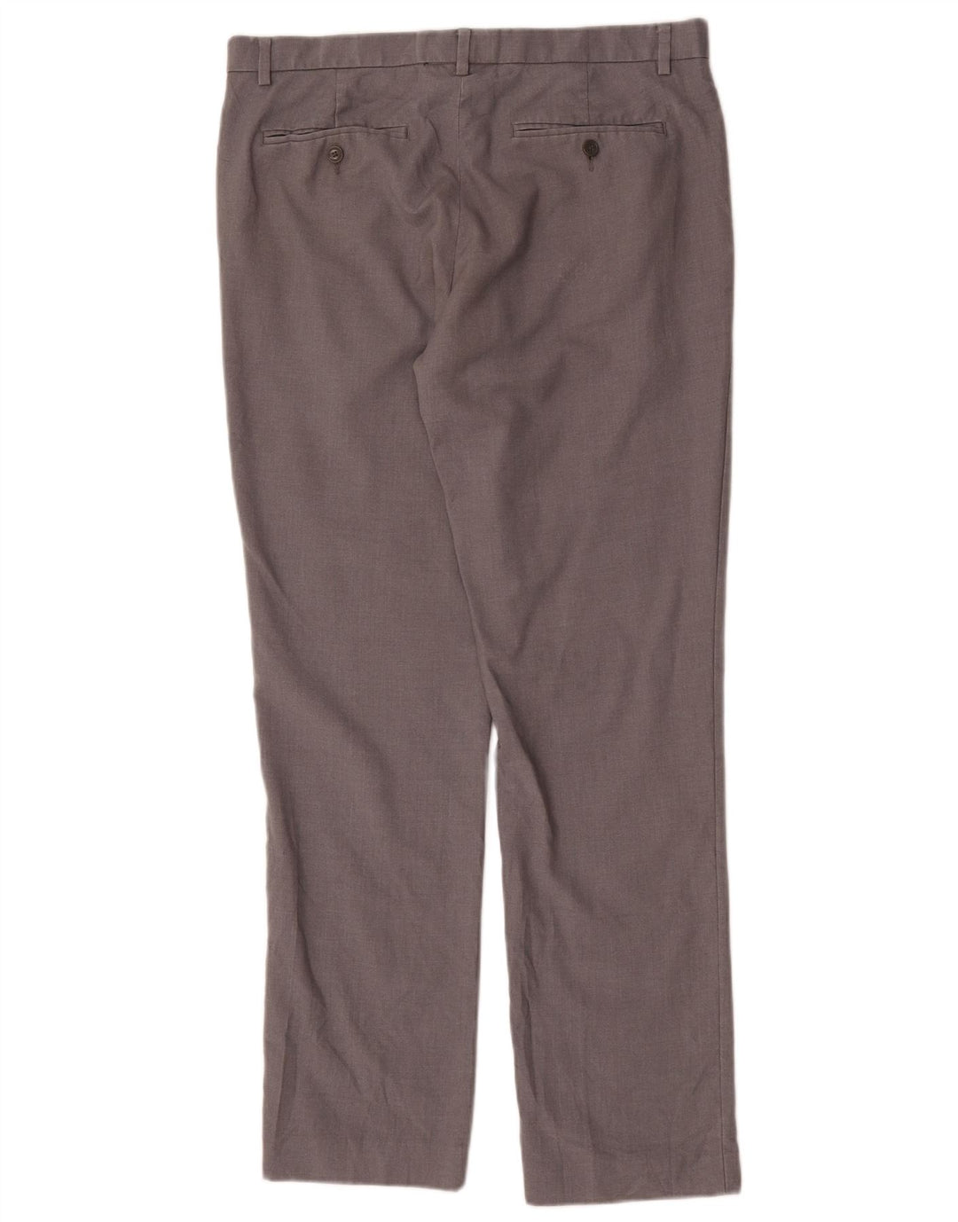 Calvin Klein Pantalon Chino Droit Homme W33 L32 Gris Polyester
