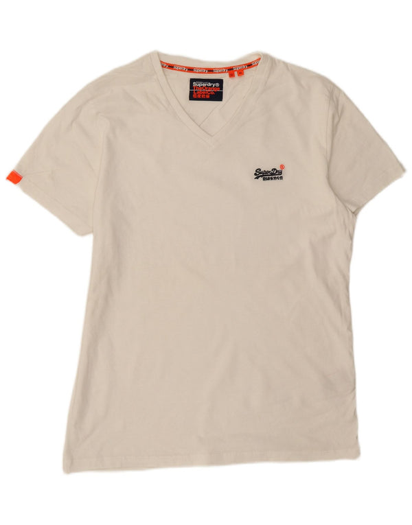 Superdry T-Shirt Homme Top XL Blanc Coton