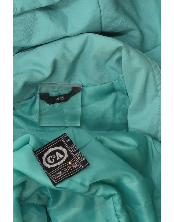 C&A Manteau coupe-vent surdimensionné à capuche pour femme EU 36 Small Turquoise
