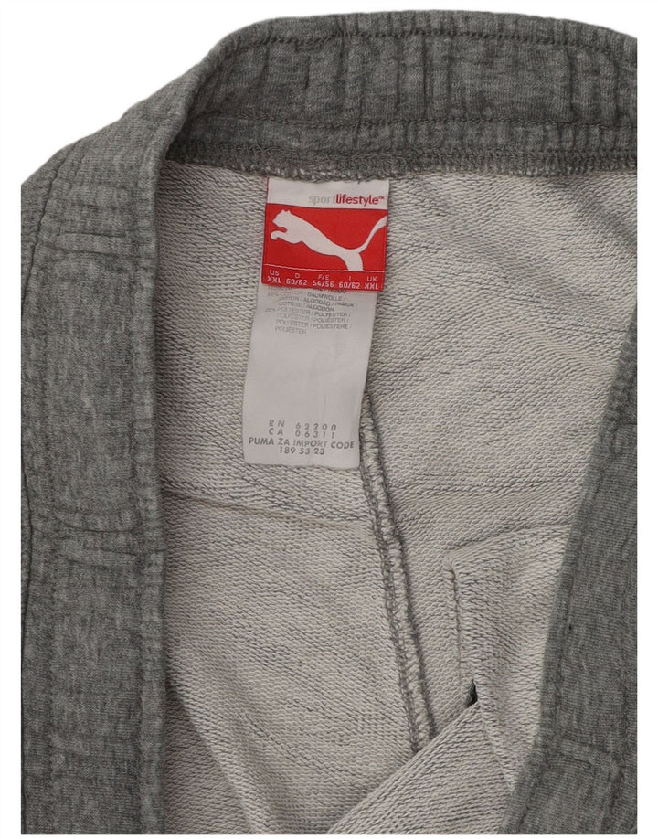 Puma Pantalon de survêtement pour homme 2XL en coton moucheté gris