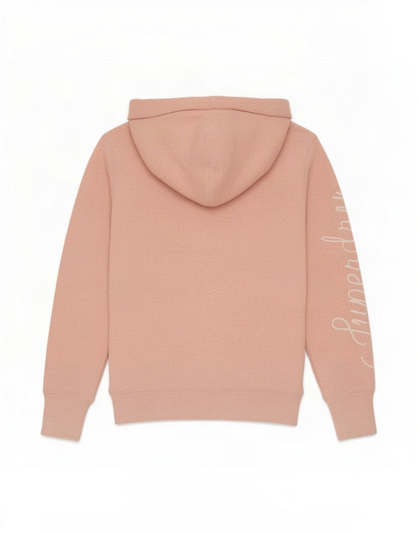 Superdry Pull à capuche zippé graphique pour femme UK 14 Polyester rose moyen