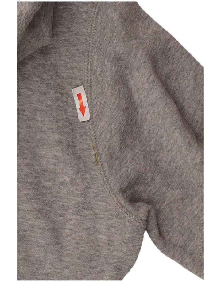 Nike Pull à capuche graphique en coton gris moyen pour homme