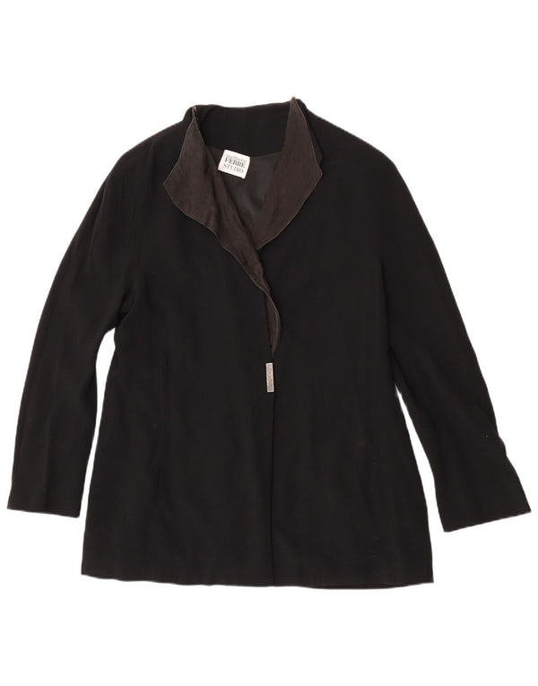 Gianfranco Ferre Veste Blazer Femme UK 16 Large Noir
