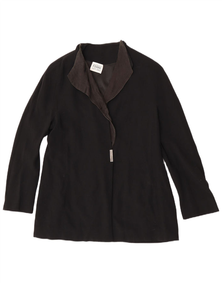 Gianfranco Ferre Veste Blazer Femme UK 16 Large Noir