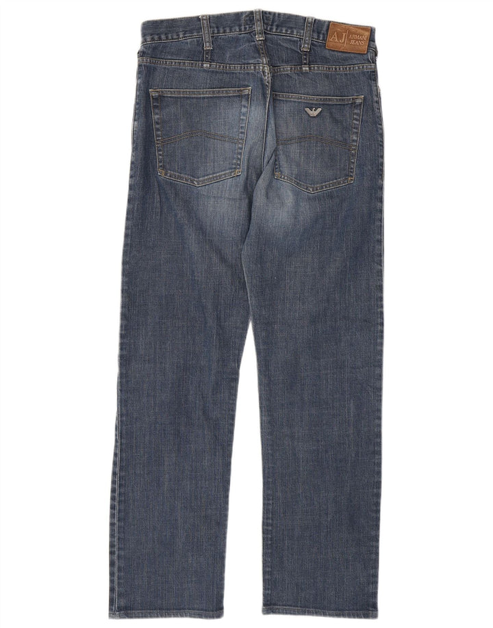 Armani Homme Jean Droit W32 L31 Bleu Coton