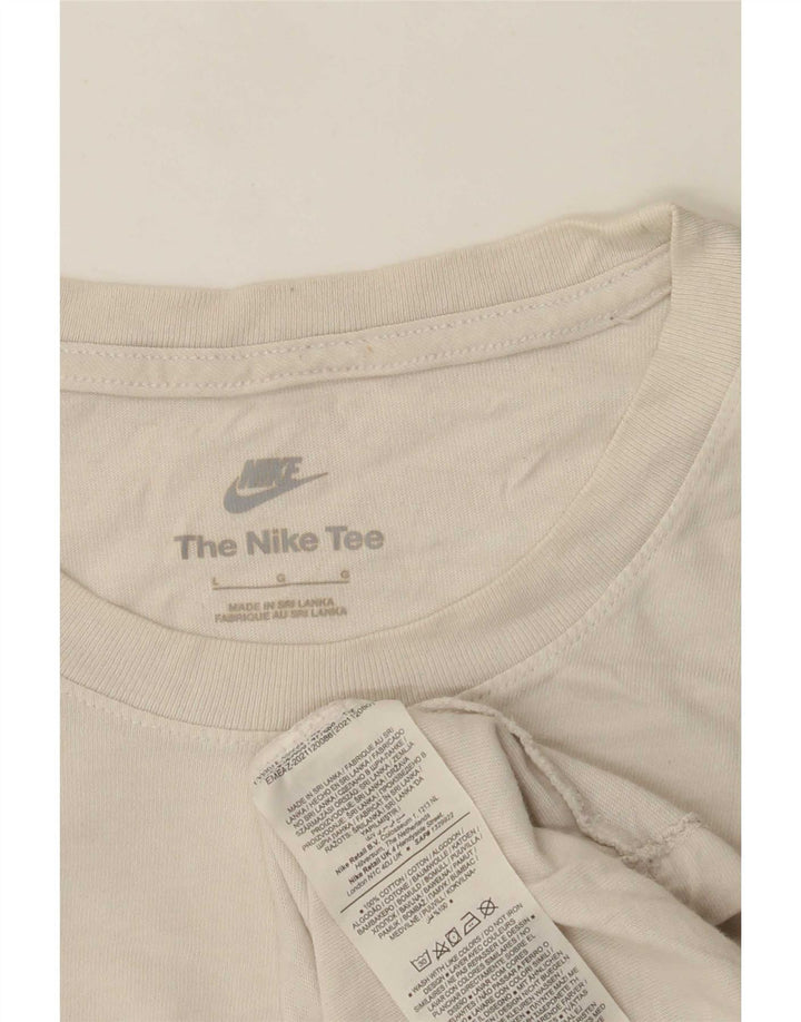 Nike T-shirt pour homme en coton beige Taille L