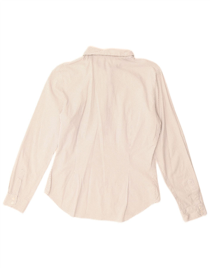 Zara Chemise Pull Femme UK 14 Large Blanc Taché