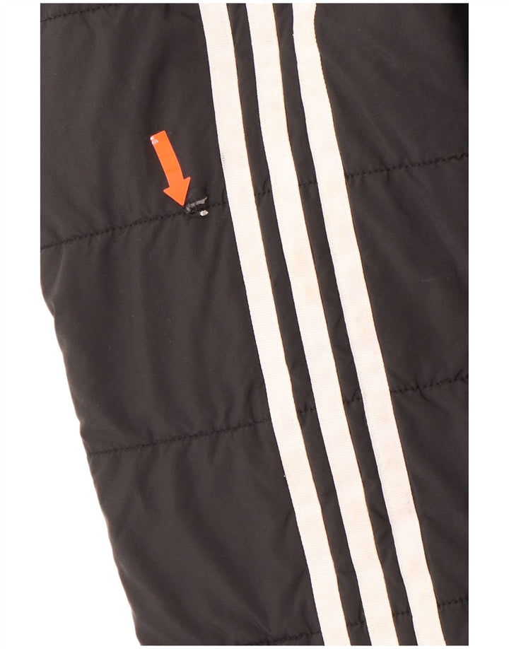 ADIDAS Veste matelassée à capuche pour garçons 7-8 ans Noir Polyester