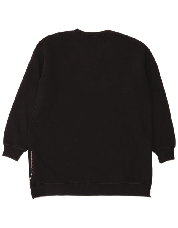MINT VELVET Sweat-shirt pour femme UK 14 en coton noir moyen