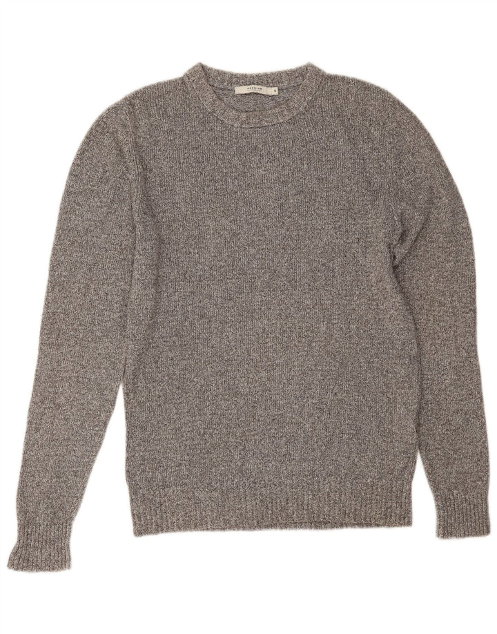 Jack & Jones Pull col rond homme petit gris coton