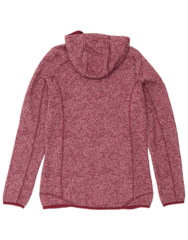 Mountain Warehouse Pull à capuche zippé pour femme UK 12 Bordeaux moyen