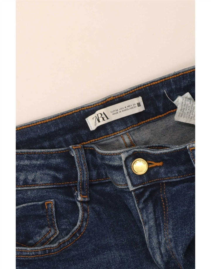 Zara Jean Bootcut Femme EU 36 XS W26 L26 Bleu