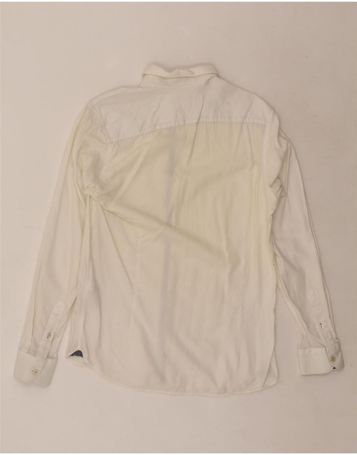 Ted Baker Chemise Homme Taille 3 Coton Blanc Moyen