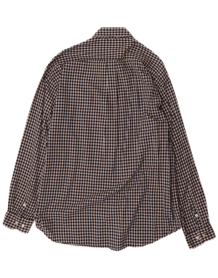 TOMMY HILFIGER Chemise Homme XL Noir Carreaux Coton