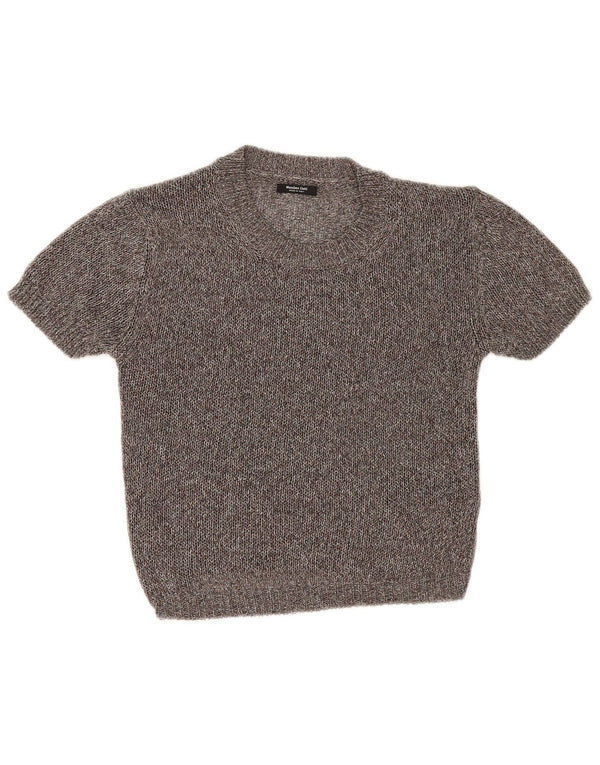 Massimo Dutti Pull col bateau pour femme UK 6 XS Gris moucheté