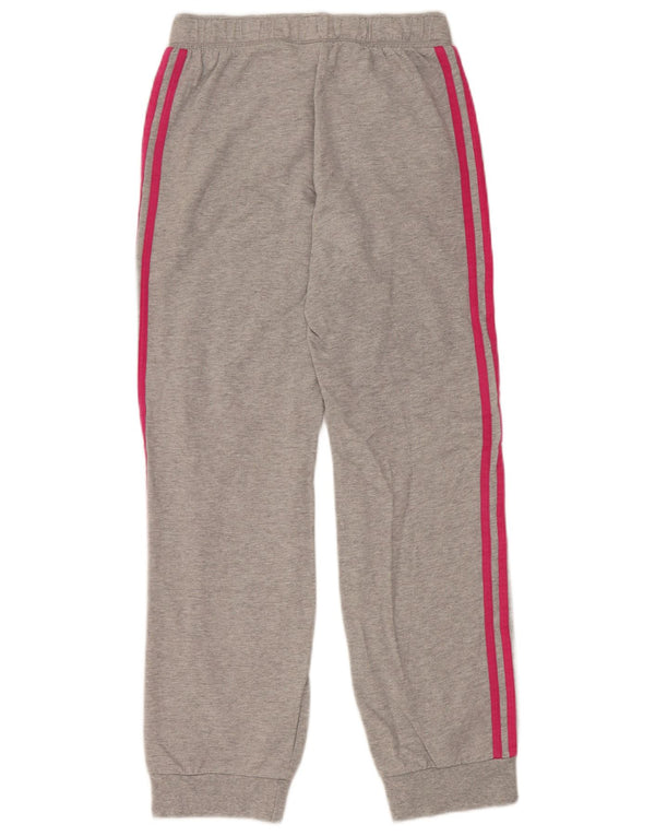 Adidas Pantalon de Survêtement Fille Joggers 11-12 ans Gris Moucheté Coton