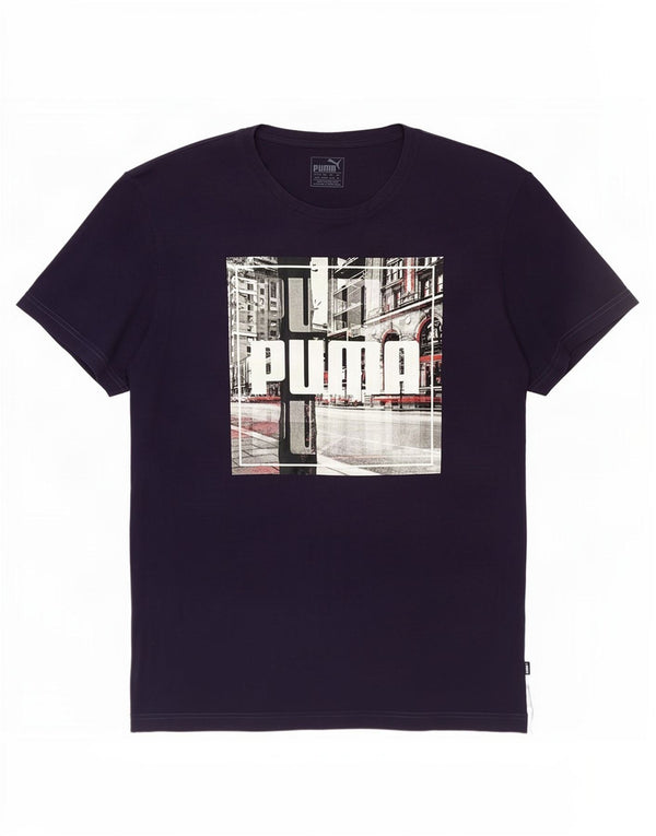 Puma T-Shirt Graphique Top XL Homme Bleu Marine