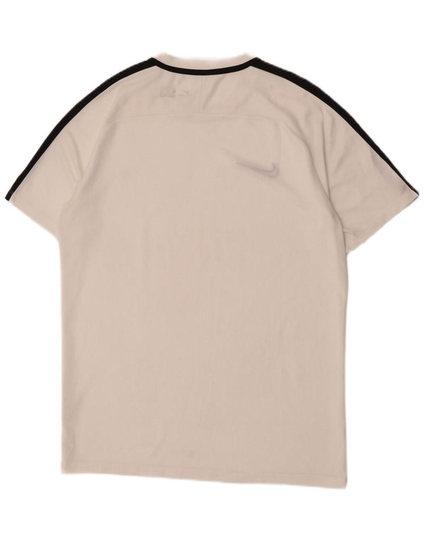 Nike Hommes Dri Fit T-Shirt Haut Large Blanc Colorblock Polyester